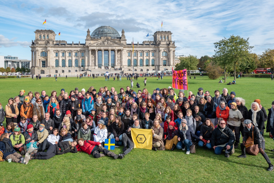 XR Sweden at the end of #BerlinBlockieren.