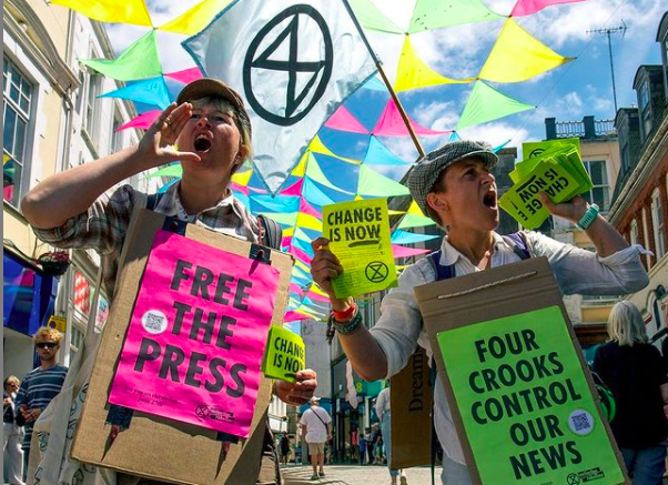 Free The Press; Extinction Rebellion; 2021