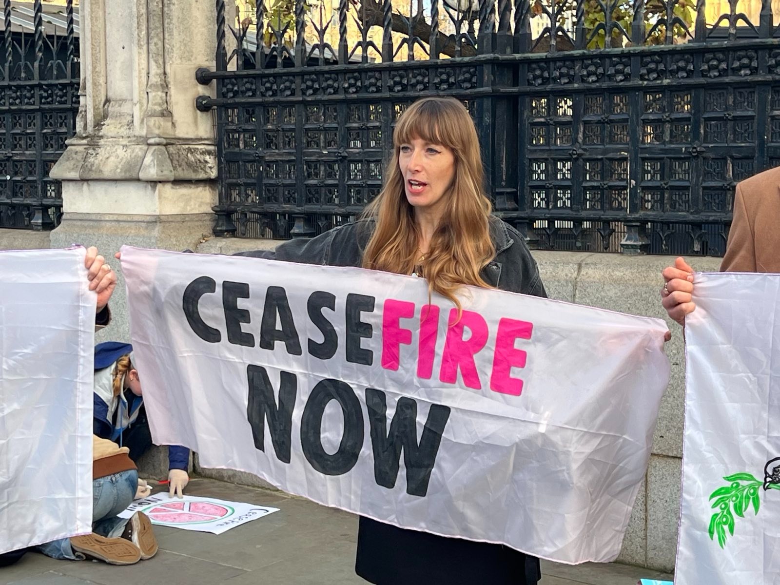 ‘Ceasefire Now!’ Extinction Rebellion Protest Inside Parliament To ...