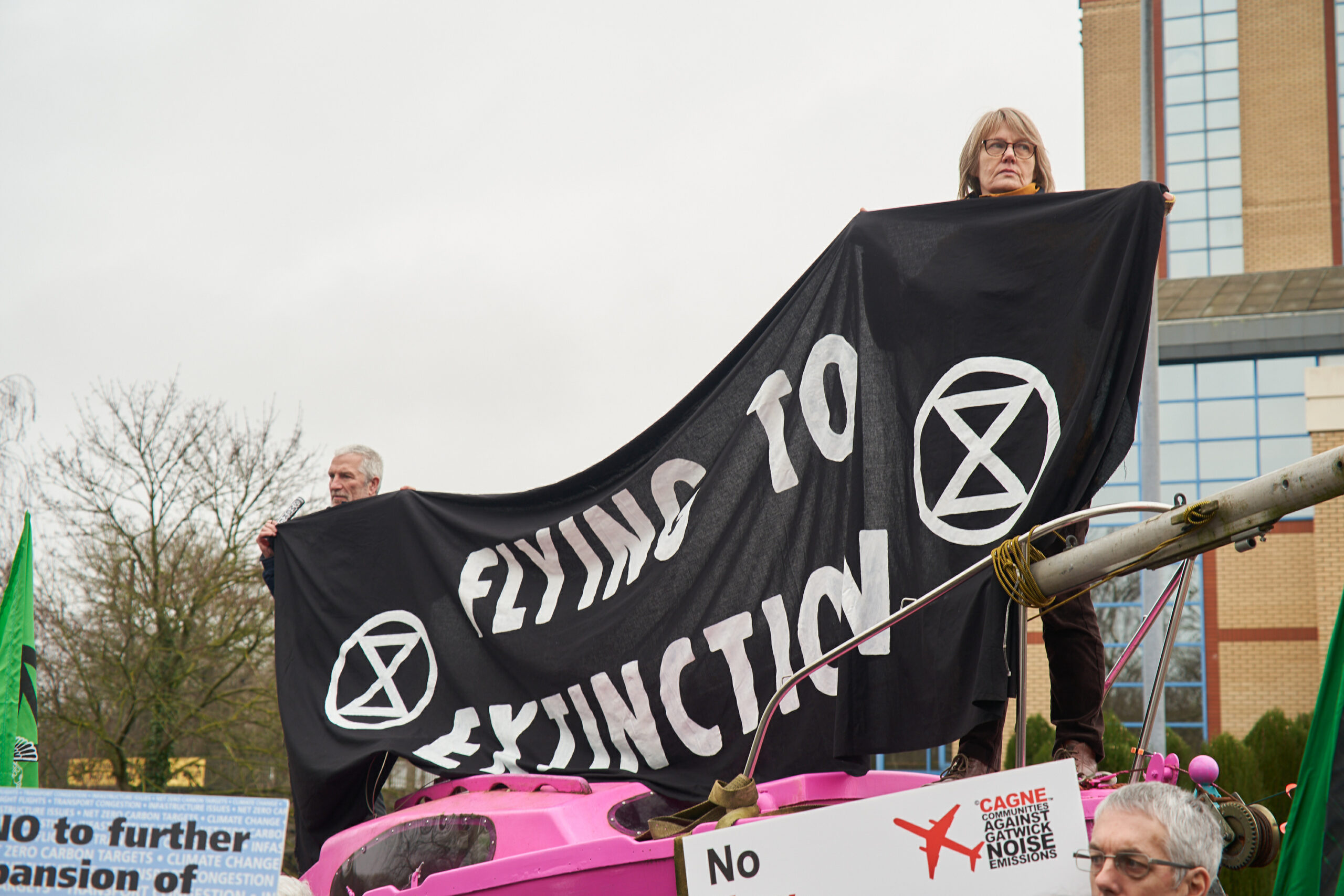 Extinction Rebellion protests against ‘climate blind’ Gatwick Airport ...