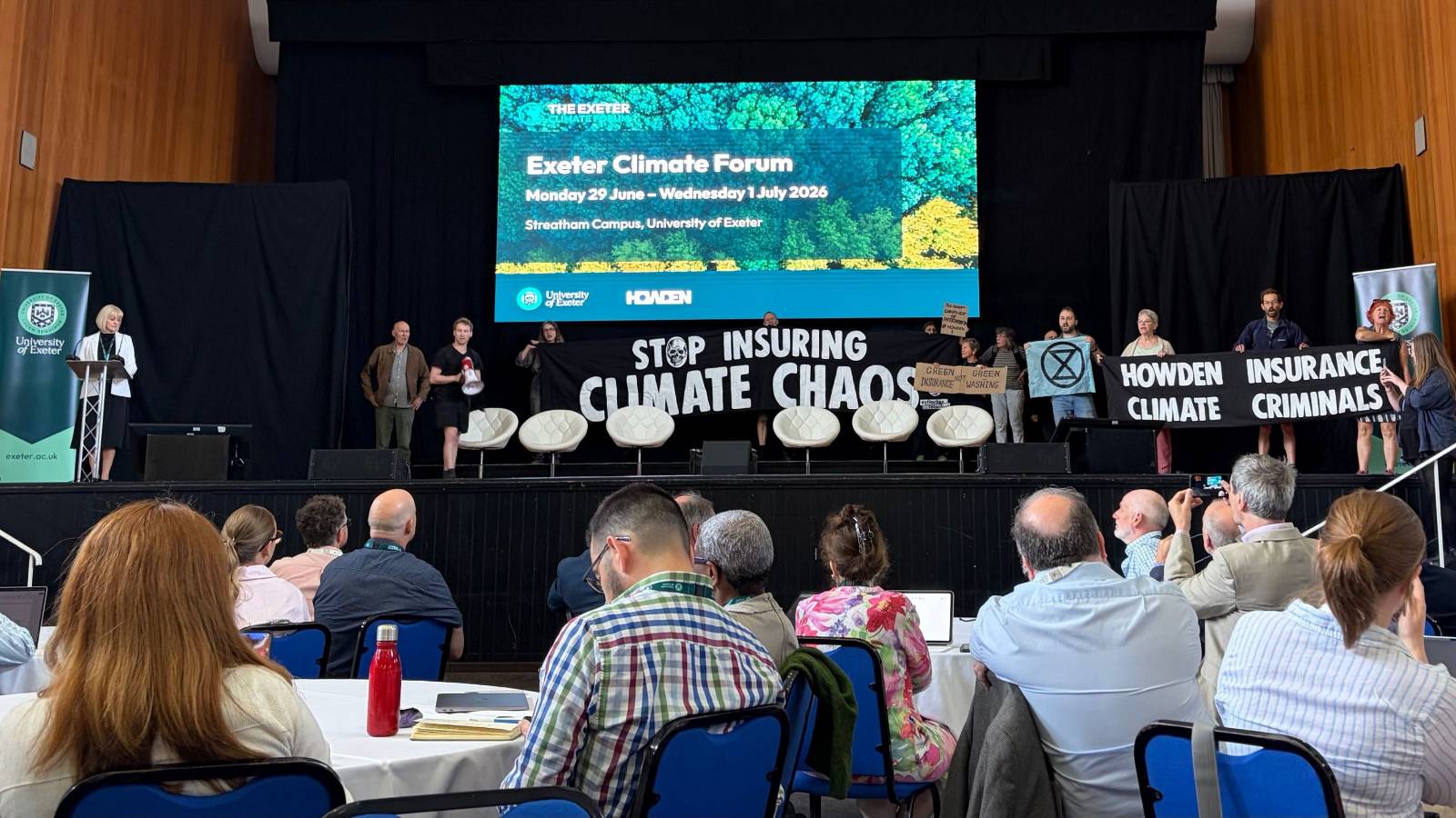 Exeter Climate Conference Disrupted After Accepting Fossil Fuel Cash - Extinction Rebellion UK